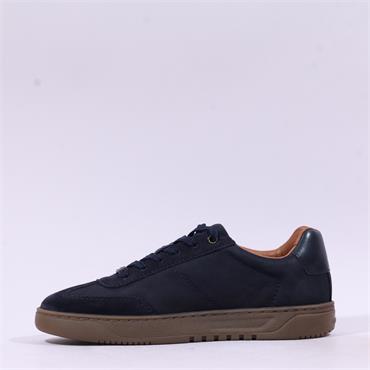 Salamander Arzberg T Toe Laced Trainer - Navy Nubuck